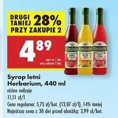 Biedronka Syrop melon z miętą Herbarium oferta