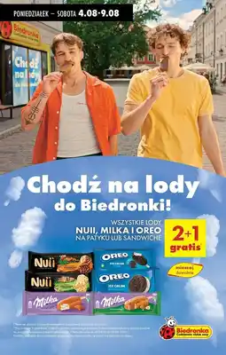 Biedronka Lód vanilla & chocolate swirl Milka oferta