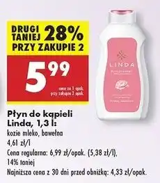 Biedronka Płyn do kąpieli bawełna Linda oferta