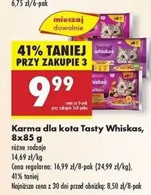 Biedronka Potrawka w galaretce z wołowiną Whiskas oferta