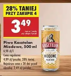 Biedronka Piwo Kasztelan Miodowe oferta