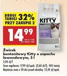 Biedronka Żwirek lawendowy Kitty oferta