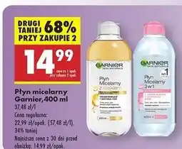 Biedronka Płyn micelarny do skóry wrażliwej Garnier Skin Naturals oferta
