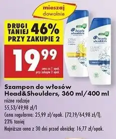Biedronka Szampon do włosów classic clean Head&Shoulders oferta