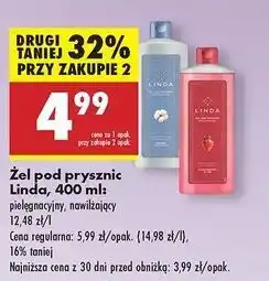 Biedronka Żel pod prysznic bawełna Linda oferta