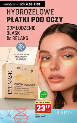Biedronka Płatki pod oczy z kolagenem i złotem Pilaten oferta