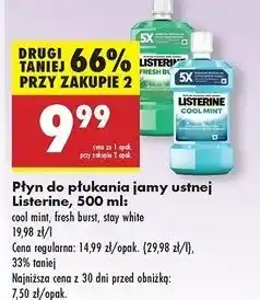 Biedronka Płyn do płukania ust Listerine Stay White oferta