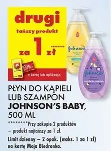 Biedronka Płyn do kapieli na dobranoc Johnson's Baby Bedtime oferta