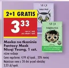 Biedronka Maseczka na tkaninie sowa Niuqi Fantasy Mask oferta