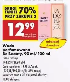 Biedronka Woda perfumowana adore you Be Beauty oferta
