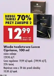 Biedronka Woda toaletowa Lucca Cipriano Strong Impression oferta
