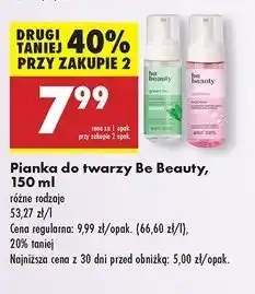 Biedronka Pianka do twarzy green tea Be Beauty oferta