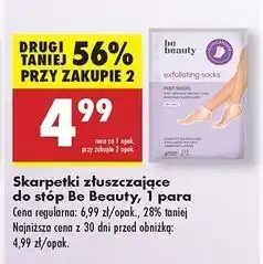 Biedronka Skarpetki złuszczające do stóp Be Beauty Care oferta