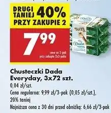 Biedronka Chusteczki rumianek i alantoina Dada Everyday oferta