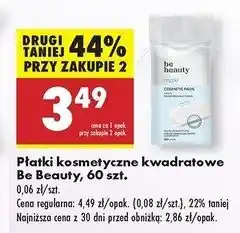 Biedronka Płatki kosmetyczne maxi kwadratowe Be Beauty Care oferta