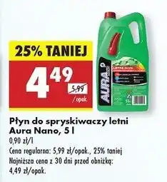Biedronka Płyn do spryskiwaczy letni Aura Nano oferta