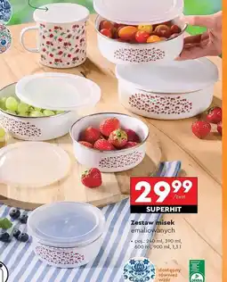 Biedronka Komplet misek emaliowanych Smukee Kitchen oferta