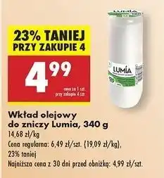 Biedronka Wkład olejowy do zniczy 340 g 120 h Lumia oferta