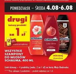 Biedronka Szampon hair booster Schauma For Men oferta