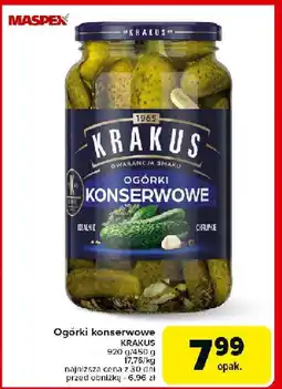 Carrefour Market Ogórki konserwowe Krakus oferta