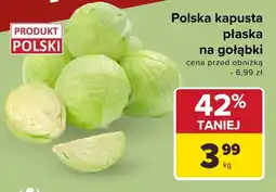 Carrefour Kapusta płaska na gołąbki Carrefour oferta