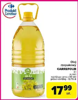 Carrefour Olej rzepakowy Carrefour oferta