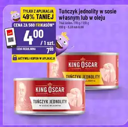 Polomarket Tuńczyk jednolity w sosie własnym King Oscar oferta