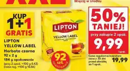 Kaufland Herbata czarna Yellow Label Lipton oferta