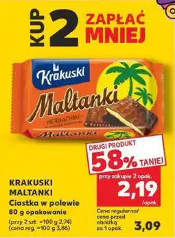 Kaufland Ciastka Maltanki w polewie Krakuski oferta