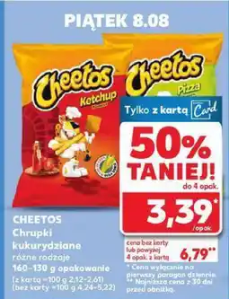 Kaufland Chrupki kukurydziane, różne rodzaje Cheetos oferta