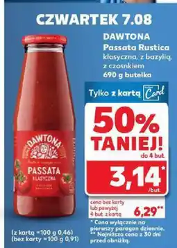 Kaufland Sos Passata Rustica klasyczna Dawtona oferta