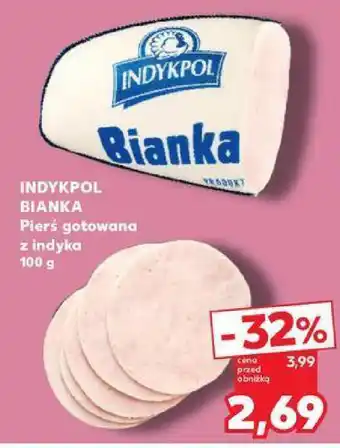 Kaufland Pierś gotowana z indyka Bianka Indykpol oferta