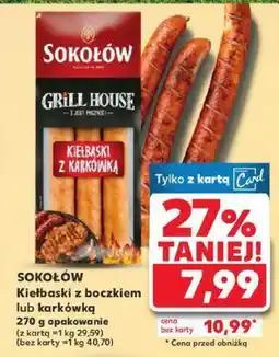 Kaufland Kiełbaski z boczkiem lub karkówką Sokołów Grill House oferta