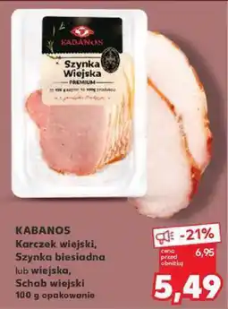 Kaufland Karczek wiejski, szynka biesiadna lub wiejska, schab wiejski Kabanos oferta