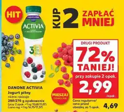 Kaufland Jogurt pitny Danone Activia oferta