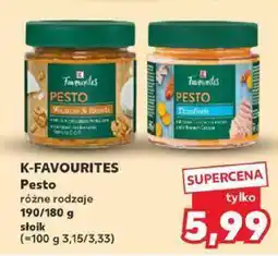 Kaufland Pesto różne rodzaje K-Favourites oferta