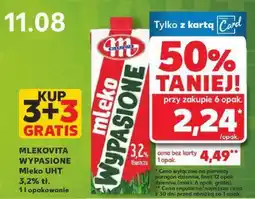Kaufland Mleko Mlekovita Wypasione UHT 3,2% tł oferta