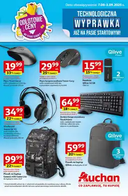 Auchan Mysz optyczna carve czarna Trust oferta