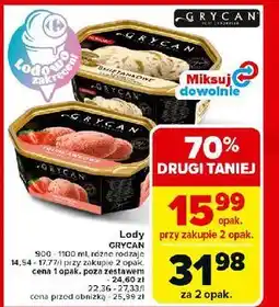 Carrefour Lody śmietankowe z pistacjami Grycan oferta
