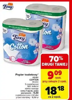 Carrefour Papier toaletowy Foxy Cotton oferta