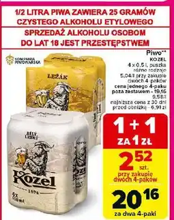 Carrefour Piwo Kozel Bily Lehky oferta
