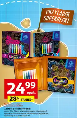 Auchan Zestaw do kolorowania metallic creativo Astra oferta