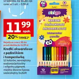 Auchan Kredki ołówkowe akwarelowe Strigo oferta
