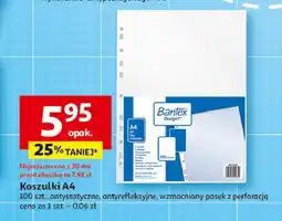 Auchan Koszulki groszkowe a4 Bantex oferta