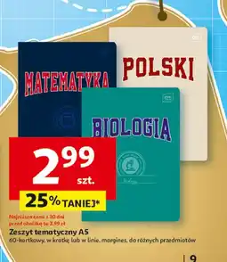 Auchan Zeszyt tematyczny a5/60 polski Interdruk oferta