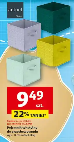 Auchan Pojemnik do przechowywania 31 x 20 15 cm Actuel oferta