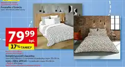 Auchan Komplet pościeli bawełna 200 x 220 cm + 2 70 80 oferta