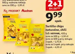 Auchan Tortilla chips serowe Auchan oferta