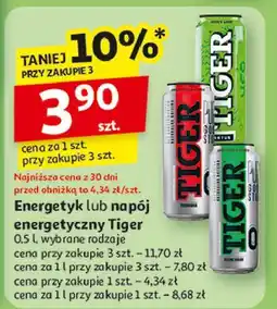Auchan Napój pure truskawka Tiger Energy Drink oferta
