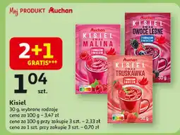 Auchan Kisiel z kawałkami owoców owoce leśne Auchan Różnorodne (Logo Czerwone) oferta